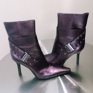 BCB Girls leather Purple boots